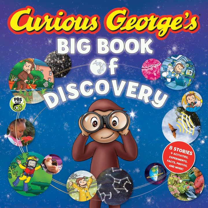 ภาษาอังกฤษOriginal Curious George 8ชุดPBS Animation Georgeขี้สงสัย S Big Book Of Discovery ∝