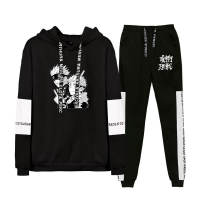 Jujutsu Jaisen Tracksuit Casual Long Sleeve MenWomen Hoodies+Pants Two Piece Set Japanese Anime Harajuku Jogging Suit