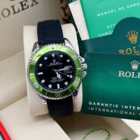 นาฬิกาข้อมือ นาฬิกาผู้ชายRolexรุ่นGMT-Masterllพร้อมกล่อง มีช่องบอกวันที่ สายซิลิโครน สินค้าตามภาพถ่ายเอง #0000111