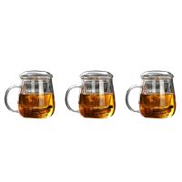 Tea Mug with Lid Filter,Coffee Cups Tea Set Mugs Beer Drink Office Mug Transparent Drinkware Glass Cup Chinese Style