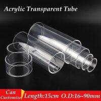 OD 16 90mm Transparent Acrylic Tube Aquarium Fish Tank Supplies Plexiglass Water Supply Pipe Garden Watering Fittings 15cm Long