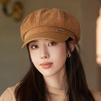 ฤดูใบไม้ร่วงฤดูหนาวแปดเหลี่ยมหมวกหญิงเด็กส่งหนังสือพิมพ์หมวก Beret ไม้เลื้อยหมวก G Atsby หมวกแบนหมวกผู้หญิงจิตรกรหมวก Gorro Femenina Boina