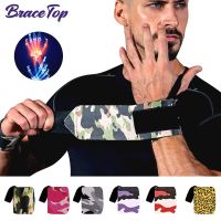 BraceTop 1 PC Weightlifting Wristband  Professional Wrist Support with Heavy Duty Thumb Loop for Strength Training  Bodybuilding Exercise Bands