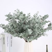 Nordic Style Artificial Plant Eucalyptus Money Leaf Home Wedding Decoration Green Plant Bonsai Flower Arrangement Bouquet Electrical Connectors