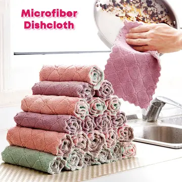 Dish Cloths For Washing Dishes 5-layer Dish Wash Cloths For Kitchen 30x30cm  Household Cleaning Cloth