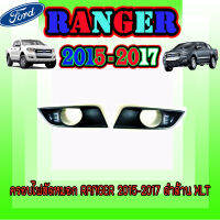 ครอบไฟตัดหมอก/สปอร์ตไลท์ Ranger 2015-2017 ดำด้าน XLT