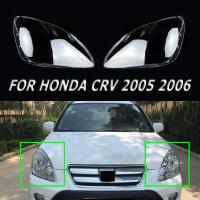 เหมาะสำหรับฮอนด้าครอบไฟหน้า2006 2005 CRV แบบใส,อะไหล่รถยนต์ครอบไฟกรอบโคมไฟอัตโนมัติ