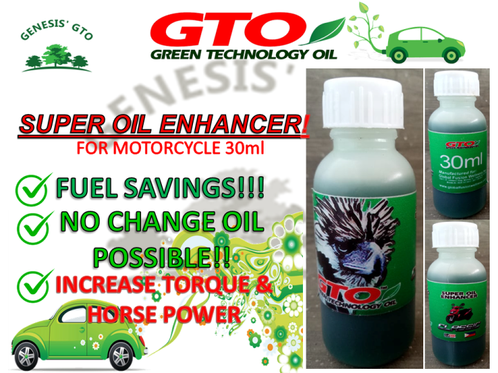 GTO for Motorcycle (Green Technology Oil) 30ml Lazada PH