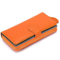 Leather Women Wallets Long Purses Fashion Ladies Zipper Cellphone Wallet Money Card Holder Female Colorful Clutches