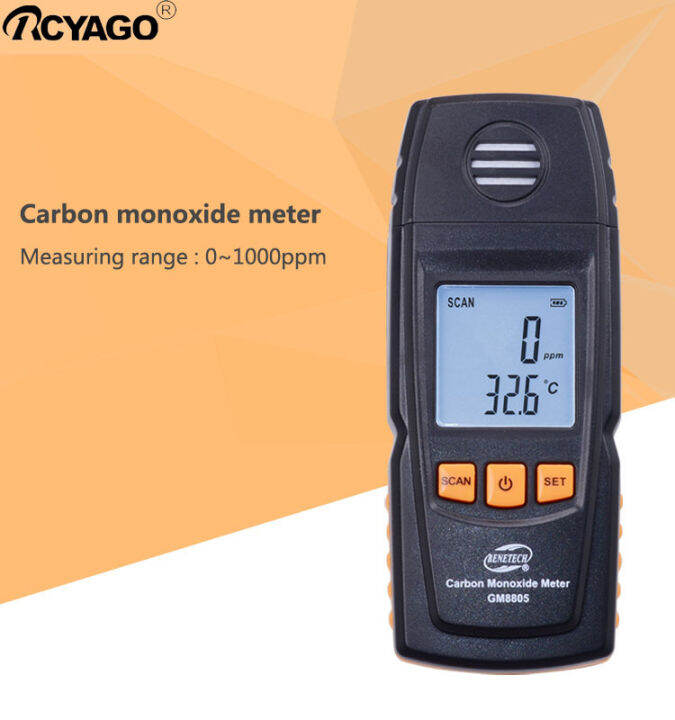RCYAGO Digital Carbon Monoxide Detector 01000PPM CO Sensor with Sound alarm, Electrochemical