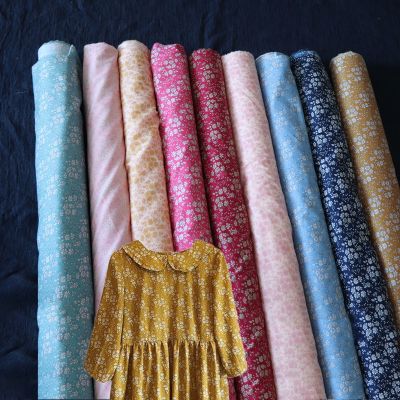 Capel 80S Tissun liberty Cotton Poplin Fabric For Kids Baby Sewing Cloth Dresses Skirt DIY Handmade Half Meter Telas Purses