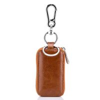 Cow Leather Keychain Key Organizer Ladies Car Key Holder Bag Housekeeper Keys Case Small Purse Woman Key Wallets