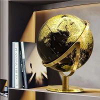 Home Decor Accessories Retro World Globe Modern Desktop Globe Geography Creative Learning Map For Kids Education Red Gold 2 Size