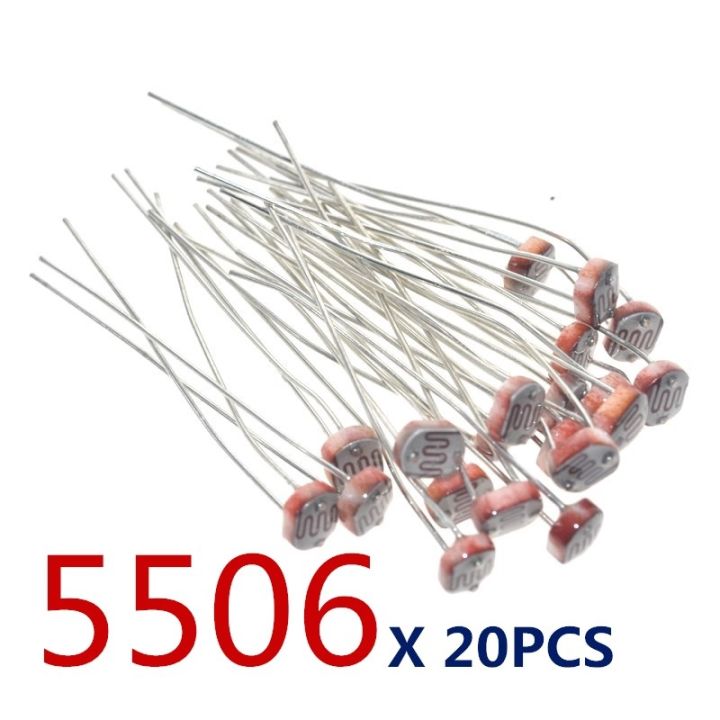 20pcs X 5506 Light Dependent Resistor Ldr 5mm Photoresistor Wholesale And Retail Photoconductive 1846