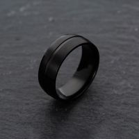 Fashion Cincin Band Ring Men&amp;Women Stainless Steel Punk Titanium Bridal Engagement Rings Size 6-13