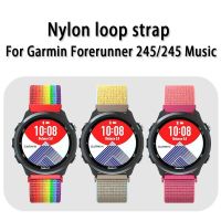 20มม.ห่วงไนลอนสายสำหรับการ์มินVenu/Garmin Forerunner 245/245M/645/Vivoactive3/Vivomove HR Bandไนลอนสมาร์ทอุปกรณ์เสริมสายนาฬิกาสายนาฬิกาข้อมือสำหรับApple Watch