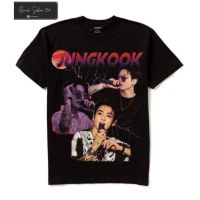 [มีสินค้า]เสื้อยืด พิมพ์ลาย Jungkook VINTAGE OVERSIZE สไตล์เกาหลี สําหรับผู้ชาย