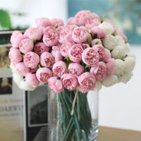 Wedding Bride Flower Decoration Artificial Peony Flowers Flower Wreaths Silk Rose Fake Flower Bouquet Decoration Fake Flowers Artificial Flower Artificial Flowers For Outdoors