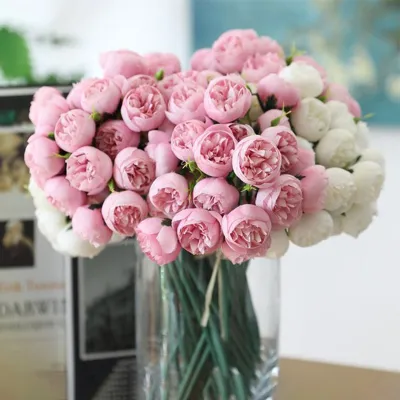 Home Decoration Flowers Flower Wreaths Wedding Bride Flower Decoration Christmas Table Decoration Artificial Flowers For Outdoors Decorative Flowers Artificial Flower