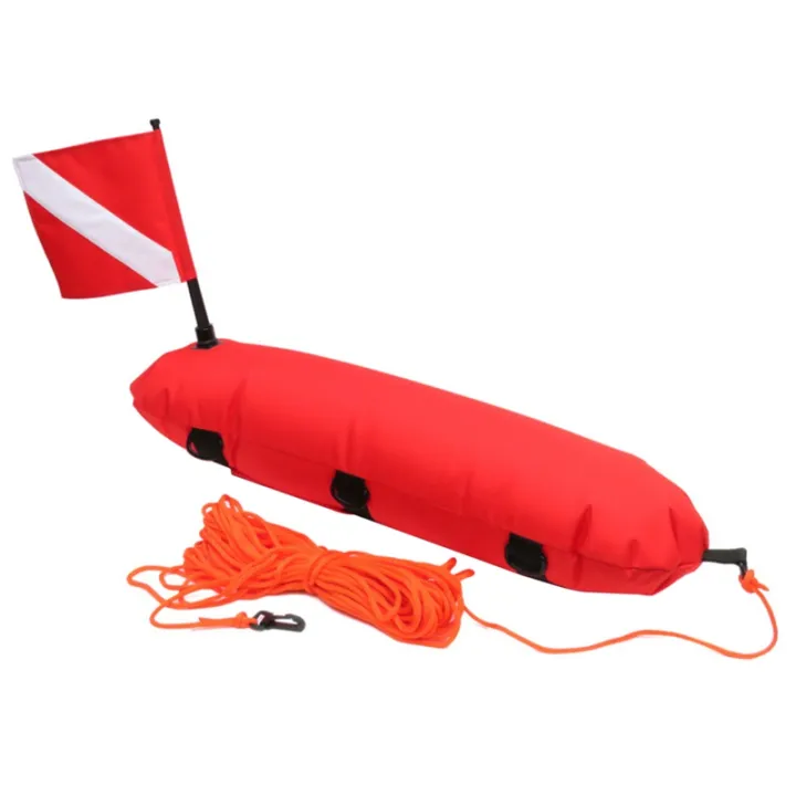 Inflatable Scuba Diving Spearfishing Signal Float Buoy Diving Diver Signal Float Buoy with Flag