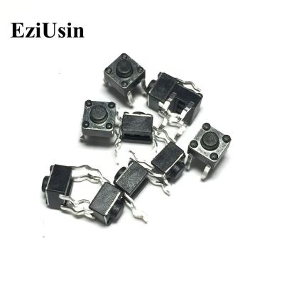 【Worth-Buy】 Eziusin แผง6*6*4.3แผง Pcb แบบกดรู้สึกได้ด้วยการสัมผัสชั่วขณะสวิตช์แบบไมโคร4ขาไดโอด LED ขนาดเล็กสัมผัสแบบ6X6X4.3มม. กุญแจแป้นพิมพ์100ชิ้น