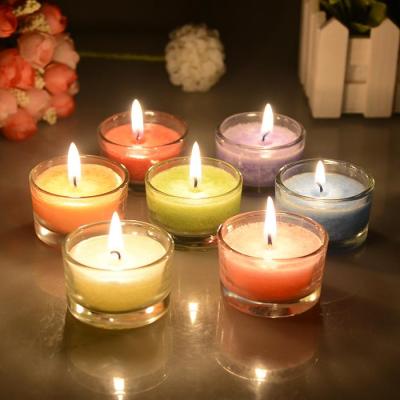 Scented candles snowflakes candle mini aromatherapy small glass candles figure romantic home hotel romantic birthday