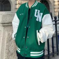 2021 New Temperament Retro Stitching Eagle hip-hop Embroidery Baseball Jacket Women Street Style Loose Baseball Uniform coat