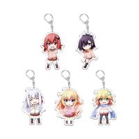 Anime Keychain Gabriel DropOut Sa Tania Gabriel Satanichia Portachiavi White Tenma McDowell Kurumizawa Two Side Keyring Picture Hangers Hooks