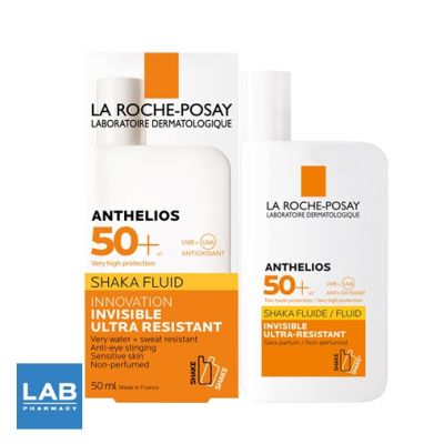 LA ROCHE-POSAY Anthelios Shaka Fluid SPF50+ 50 ml. -กันแดด เนื้อฟลูอิด เหมาะสำหรับผิวบอบบาง แพ้ง่าย