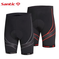 Santic ขี่กางเกงขาสั้นปั่นจักรยานผู้ชาย1/2กางเกงขาสั้นเบาะ4D ระบายอากาศ MTB ชุดปั่นจักรยานขาสั้น MC05045กางเกงปั่นจักรยานถนน