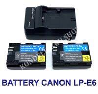 LP-E6  LPE6  LP-E6N  LPE6N แบตเตอรี่  แท่นชาร์จ  แบตเตอรี่พร้อมแท่นชาร์จสำหรับกล้องแคนนอน Battery  Charger  Battery and Charger For Canon EOS 5D,6D,7D,60D,70D,80D,90D,EOS R BY KONDEEKIKKU SHOP