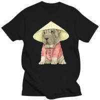 เสื้อยืดพิมพ์ลายสุนัข Shar Pei น่ารักจากประเทศจีนเสื้อยืดคอกลมพิมพ์ลายการ์ตูนรูปสัตว์2023คุณภาพสูง100% แฟชั่นคอกลมแขนลำลองขาสั้นเสื้อคอกลมใหม่ฤดูร้อน