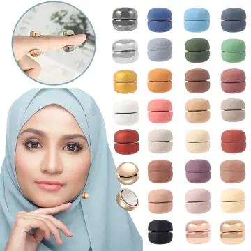12PCS Scarf Clips Brooch Scarf Shawl Pin Pearl Lady Muslim Headscarf  HijabScarf☆