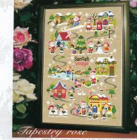 【CC】 Set Chinese Cross-stitch Embroidery Needlework Packages Cotton Fabric Floss  New Designs G89