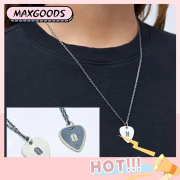 Shop Bts Suga Guitar Pick Necklace with great discounts and prices