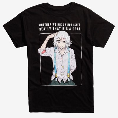 Funny T Shirt Men Tshirt Tokyo Ghoul Juzo Suzuya Quote Tshirt Men Cotton Funny T Shirts 100% Cotton T-shirt