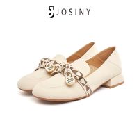 ❈♛ JOSINY ใหม่ รองเท้าโลฟเฟอร์ลําลอง หนัง ส้นแบน สไตล์เกาหลี อังกฤษ สําหรับผู้หญิง 2023