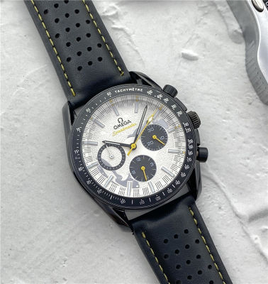 [หน้าปัดสีดำ] นาฬิกาข้อมือผู้ชายน้ำสายหนังคุณภาพสูงผู้ชายนาฬิกาควอตซ์ธุรกิจนาฬิกาผู้ชายลำลองสไตล์สุภาพบุรุษ