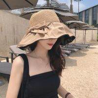 【CW】 Foux Hats Knitted Mesh Top UV Protection Face Adjustable Wind Outdoors 2021 New