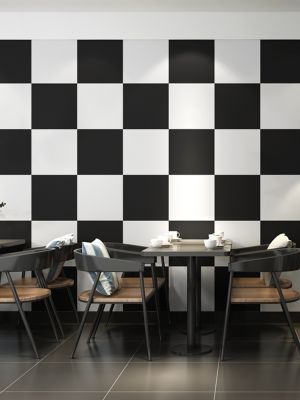 Modern Black White Frid Geometry 3D Wall Papers Vinyl Waterproof Wallpaper Roll for Theme Room Hallway Papel Pintado