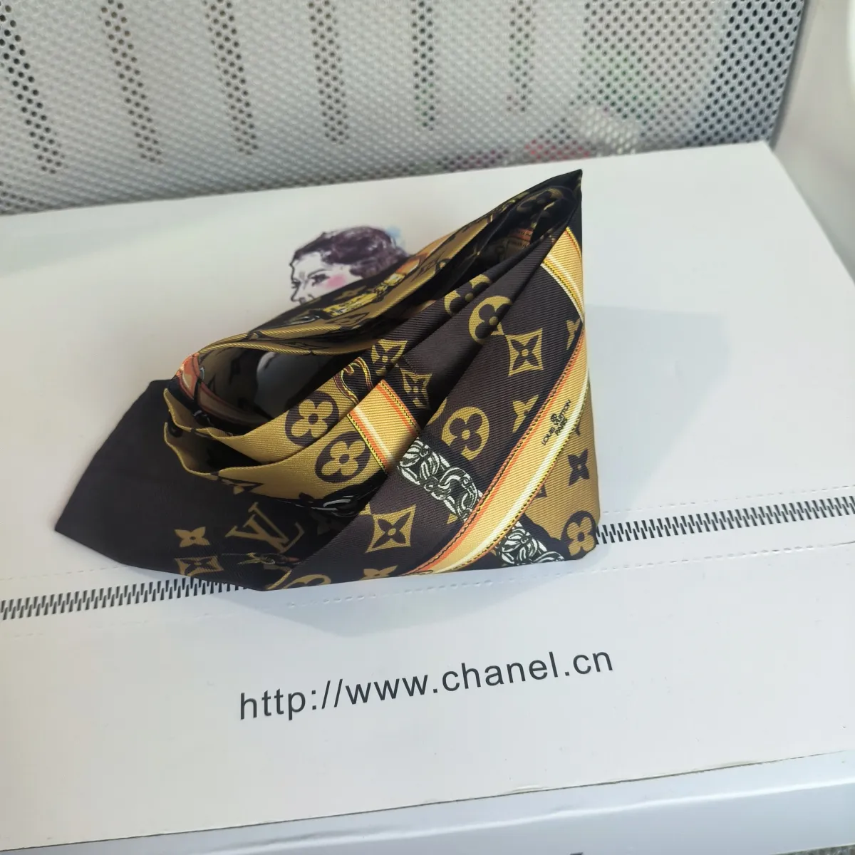 Louis Vuitton Gold Silk  Wool Scarf  Labellov  Buy and Sell Authentic  Luxury