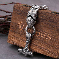 สไตล์ใหม่ไวกิ้งหัวงูสร้อยคอ Celtic Amulet S Hammer จี้สแตนเลส Punk Men S Charm เครื่องประดับ Accessories