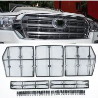 สำหรับ Toyota Land Cruiser 200 LC200 FJ200 2010-2020กระจังหน้าเสริมตาข่ายจับแมลงการคัดกรองตัวป้องกันตกแต่งตาข่ายแทรก