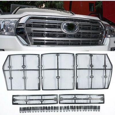 สำหรับ Toyota Land Cruiser 200 LC200 FJ200 2010-2020กระจังหน้าเสริมตาข่ายจับแมลงการคัดกรองตัวป้องกันตกแต่งตาข่ายแทรก