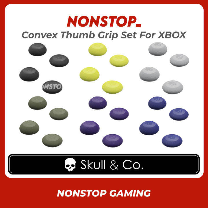 Skull Co Convex Thumb Grip Set For XBOX SERIES XBOX ONE Controller Joystick Cap Analog