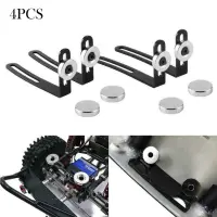 RC Body Mount Bracket 4pcs Heavy Duty 1:10 RC Body Support Tool Magnetic RC Car Shell L-Bracket Magnet Mount Bracket Compatible with 1/10 Scale RC Crawlers brightly