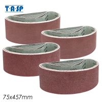 TASP 20pcs 75 x 457mm Sanding Belts Metal Polishing Abrasive Bands Tools Grit 60~240 Aluminium Oxide Sandpaper for 3"x18" Sander Cleaning Tools