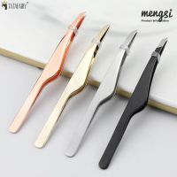 1Pcs Eyebrow Tweezer Colorful Hair Beauty Fine Hairs Puller Stainless Steel Slanted Eye Brow Clips Tweezers Removal Makeup Tools