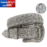 【jw】♙❀ Cintos de strass punk para mulheres e homens marca luxo alta qualidade cinto designer rebite jeans vaqueira Cinto