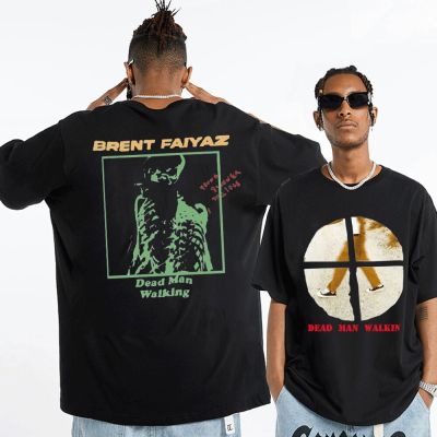 Brent Faiyaz Dead Man Walking T-Shirt Vintage 90s Hip Hop Rap Tee Shirt Cotton Oversized Black O-Neck T Shirt Mens s XS-4XL-5XL-6XL